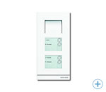 Входная панель аудио домофона белого цвета с 4 кнопками BUSCH-JAEGER AUDIO 83102-4-664