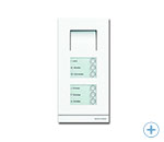 Входная панель аудио домофона белого цвета с 6 кнопками BUSCH-JAEGER AUDIO 83102-6-664