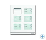 Входная панель аудио домофона белого цвета с 10 кнопками BUSCH-JAEGER AUDIO 83105-10-664