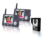 Беспроводной цветной 3,4-дюймовый видео домофон HZ-357MA12 - 2 монитора