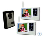 Беспроводной видео домофон HZ-359MA12 - 2 монитора (сенсорное управление)