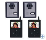 Беспроводной домофон 2-2 WIRELESS 9902 - 2 входные панели и 2 видео трубки