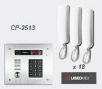 Audio domofona komplekts no nerūsējoša tērauda LASKOMEX-2513 AUDIO 18ab.