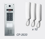 Audio domofona komplekts no nerūsējoša tērauda LASKOMEX-2533 AUDIO 12ab.