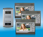 Video domofona RFID komplekts ZDL 027C3+28T1 - 3 krāsu 7-collas monitori