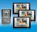 Video domofona komplekts ZDL 6700B3+33M - 3 krāsu 7-collas monitori